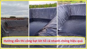 Hướng dẫn thi công bạt lót hồ cá nhanh chóng, hiệu quả
