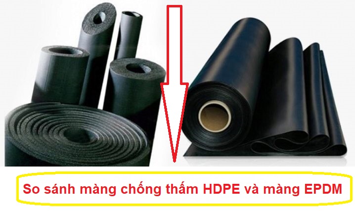 So sánh màng chống thấm HDPE với màng EPDM
