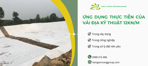 Ứng dụng của Vải địa kỹ thuật 12kN/m