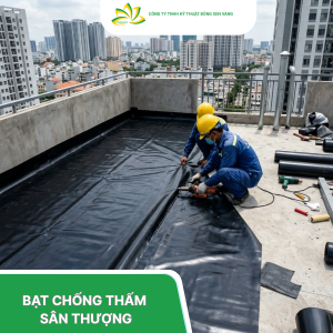 Bạt HDPE chống thấm sân thượng, mái nhà