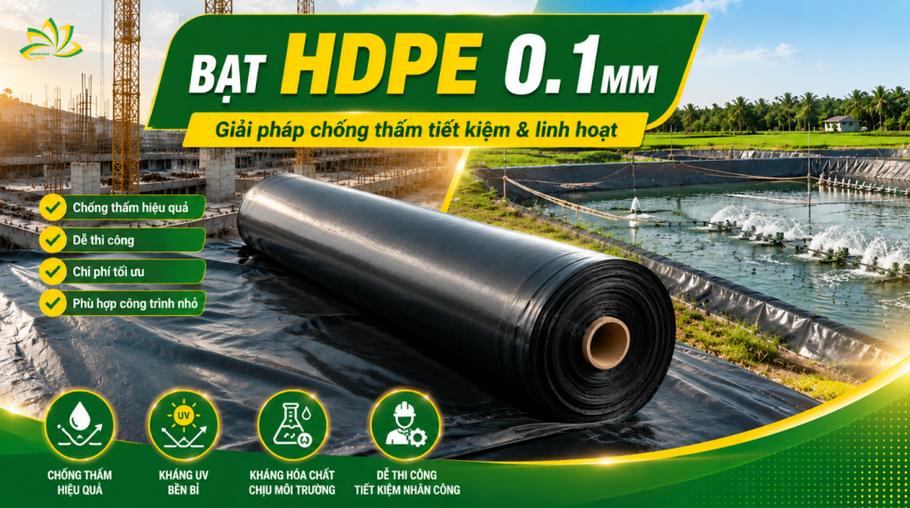 Bạt HDPE dày 0.1mm là gì?