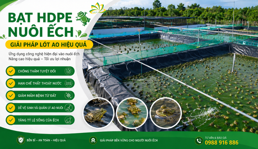 Bạt HDPE Nuôi Ếch Là Gì?
